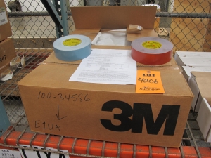(34) 3M ROLLS OF DUCT TAPE, 48MM X 54.8M SIZE. LOADING & HANDLING FEE $15-4206